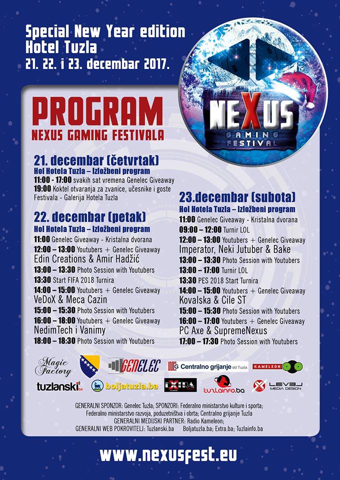 Program Nexus Gaming Festivala 2017
