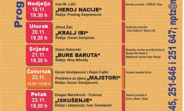 Tuzlanski pozorišni dani 2018 od 17. do 27.11. u Narodnom pozorištu Tuzla