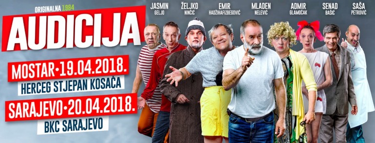 Kultna predstava ponovo u BiH- “Audicija” 19. aprila u Mostaru, dan poslije u sarajevskom BKC-u