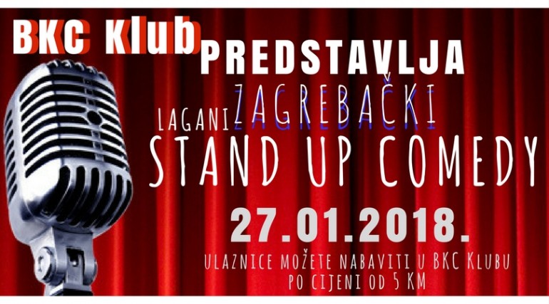 Tuzlanski BKC Klub pokreće sezonu stand up večeri – Lagani Zagrebački Stand Up!