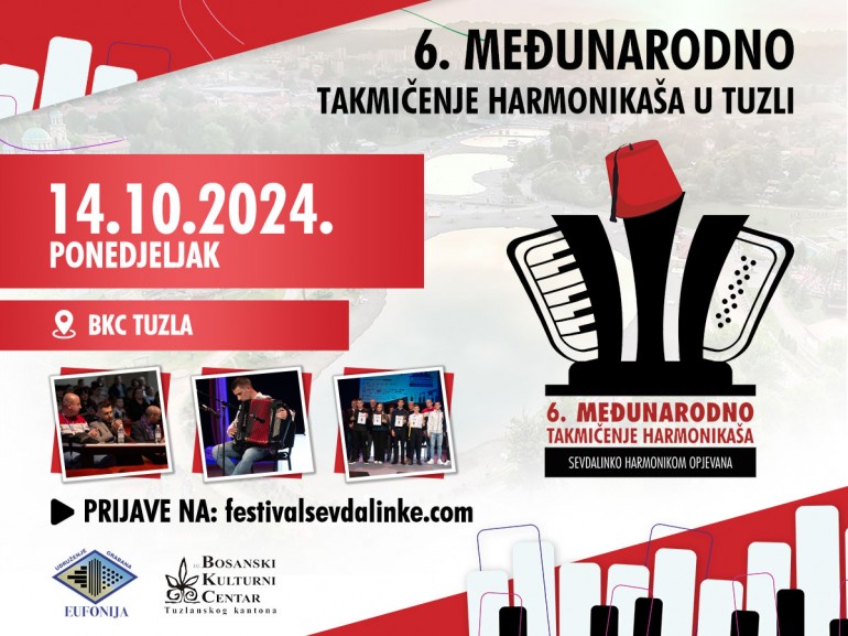 U ponedjeljak međunarodni Festival harmonike “Sevdalinko harmonikom opjevana”