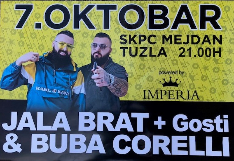 Jala Brat i Buba Corelli spremaju veliki koncert 7. oktobra u Tuzli