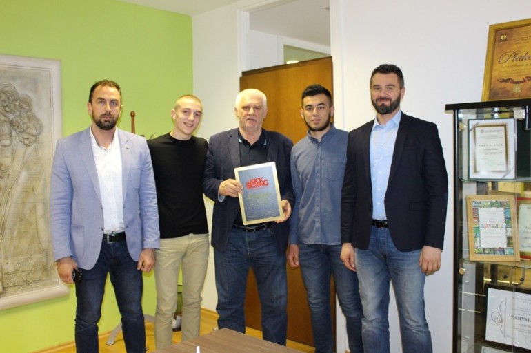 Načelnik Općine Ilidža Senaid Memić upriličio prijem i nagradio šampione Edina Sinanovića i Sadina Hadžajliju
