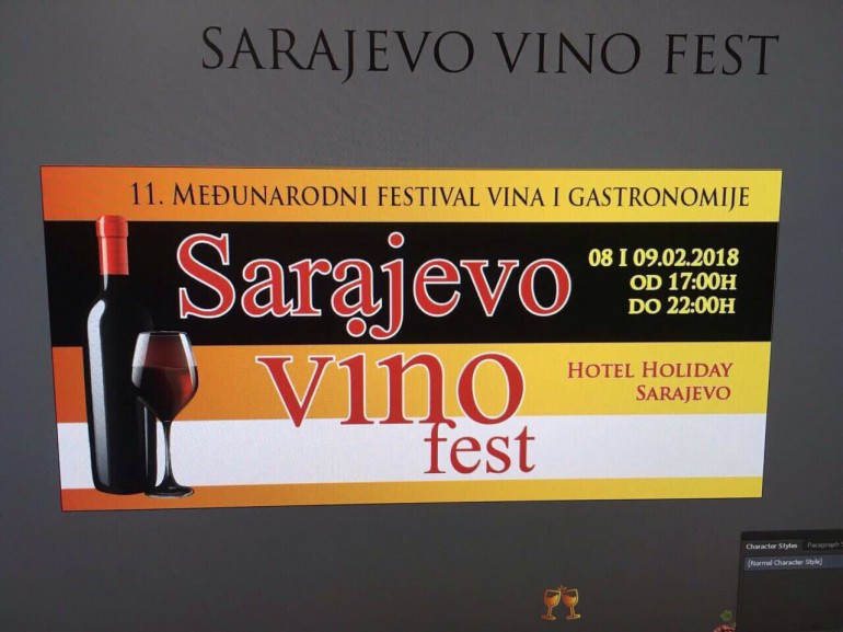 Sve je spremno za međunarodni festival vina i gastronomije „Sarajevo vino fest 2018“