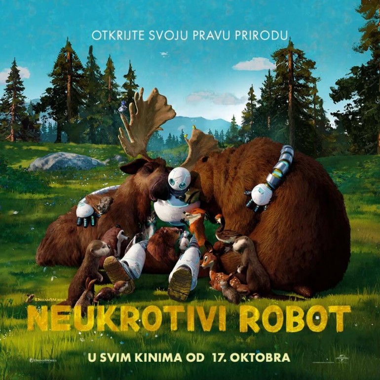 Animirana avantura “Neukrotivi robot” od danas u našim kinima