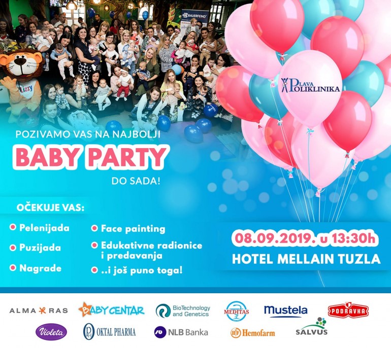 Baby party: Plava Poliklinika slavi treći rođendan porodilišta i priređuje veliku proslavu!