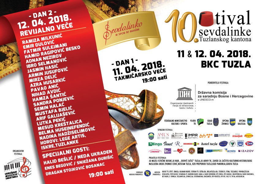 17 kompozicija u borbi za pobjedu na 10. Festivalu sevdalinke