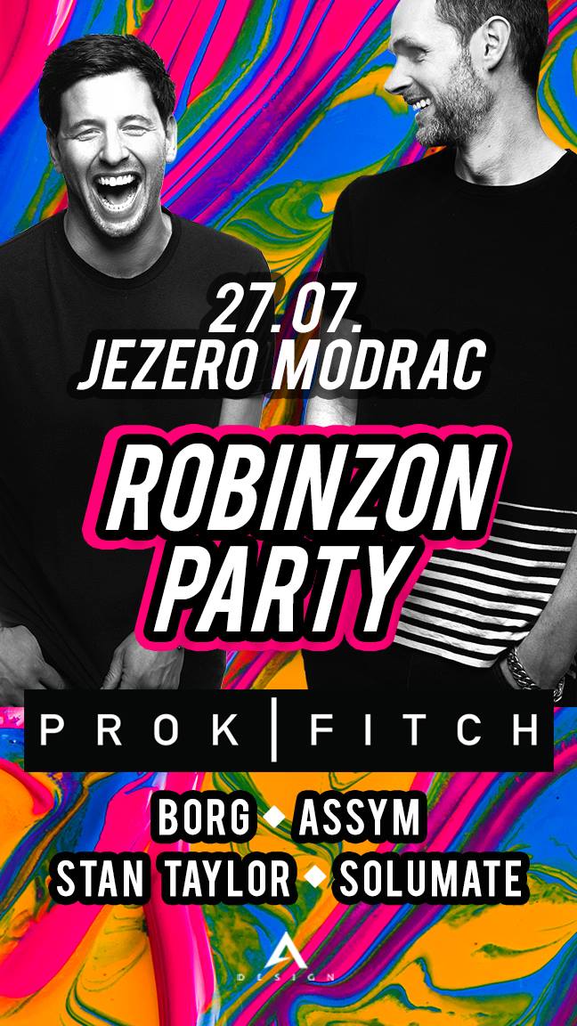 Najpopularniji britanski DJ duo PROK&FITCH u petak na Robinzon Party-ju