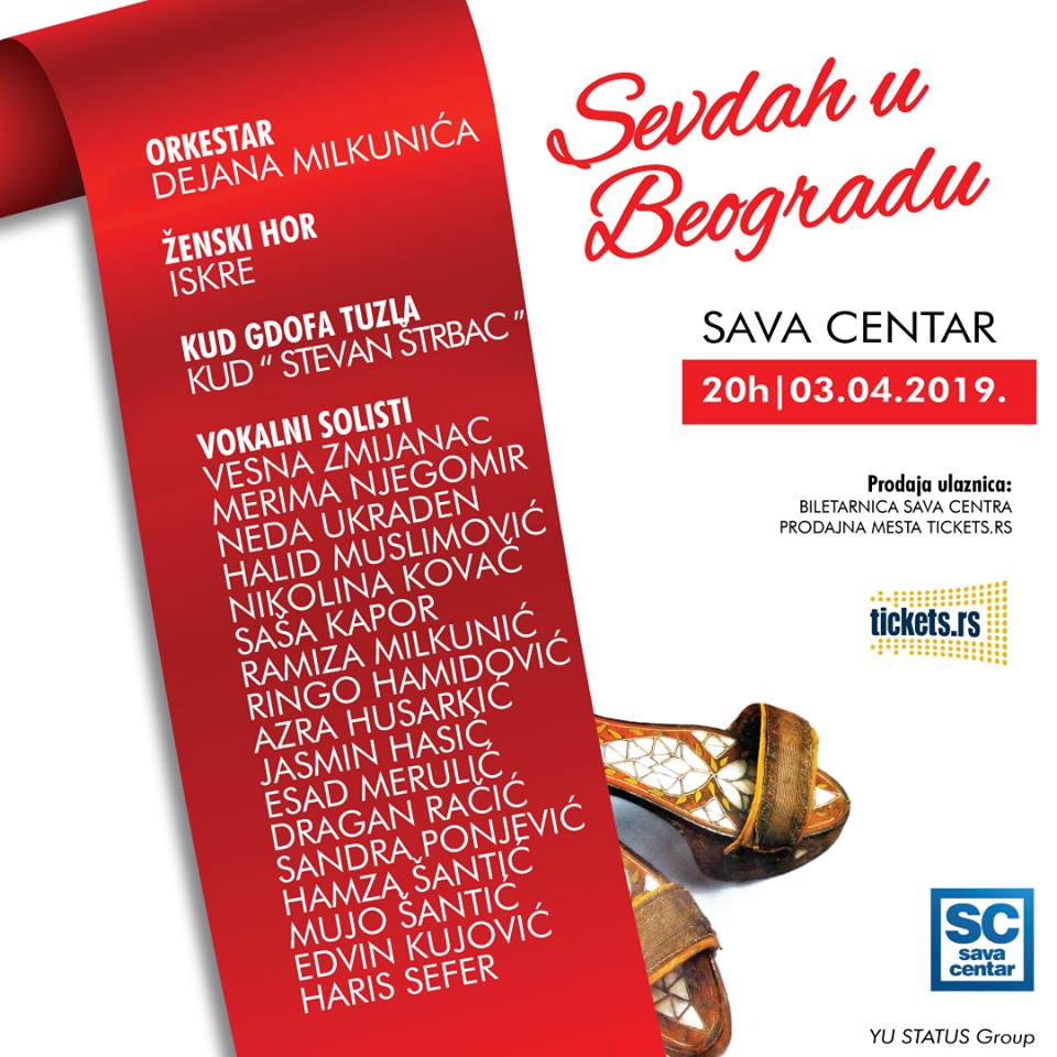 U srijedu u Sava centru koncert „Sevdah u Beogradu“