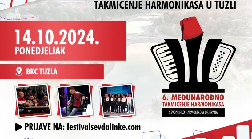 U ponedjeljak međunarodni Festival harmonike "Sevdalinko harmonikom opjevana"