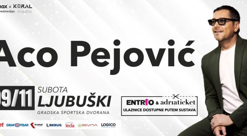 Aco Pejović priprema spektakl u Ljubuškom 9. 11.