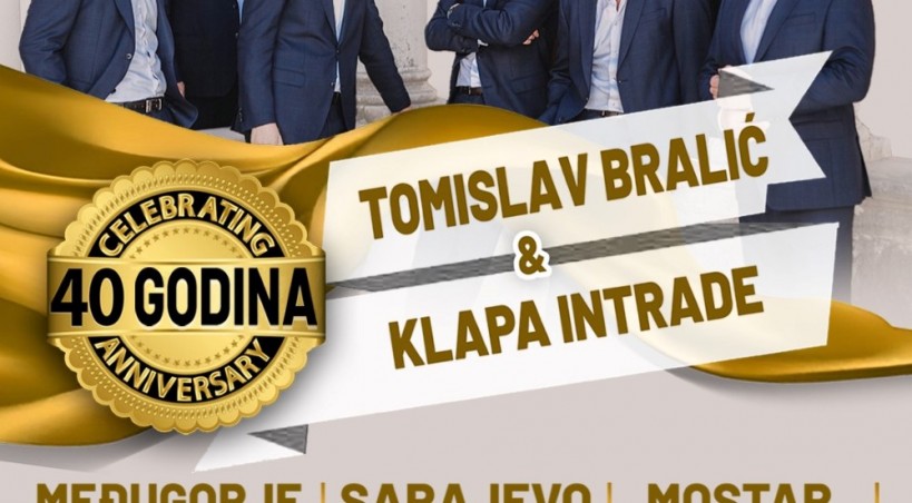 Bralić i klapa Intrade slave 40. godina na sceni s čak 3 velika koncerta u Bosni i Hercegovini!